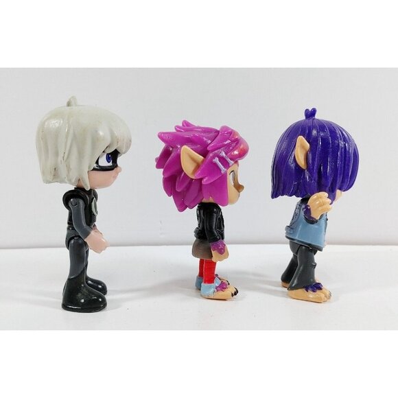 PJ Masks Wolfy Kids Luna, RIP & KEVIN Villain Figure Lot of 3 - Picture 2 of 3